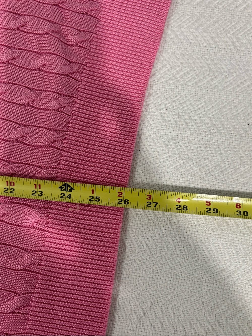 Polo by Ralph Lauren Hot Pink Cable-Knit Off-Shoulder Sweater - Picture 5 of 9